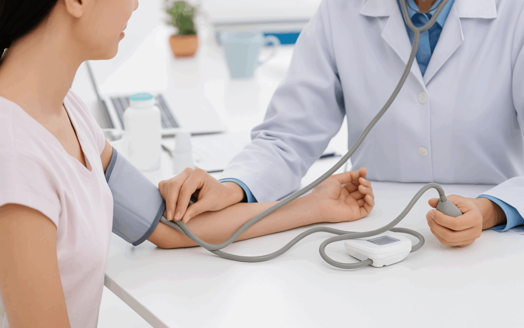 Doctor and patient during internal medicine consultation at Ameli Dadourian Medicine in Las Vegas